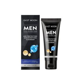 East Moon Men's Facial Cleanser, Moisturizing Amino Acid Gentle Cleanser Refreshing Non-Tightening Cleanser (Option: 100g-124.6g-6.5*1.58*1.58inch)