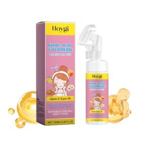 Hoygi Turmeric Kojic Acid Mousse Cleanser Facial Cleansing Hydrating Moisturizing And Rejuvenating Cleanser (Option: 100ml-170g-6.96*2.16*2.16inch)